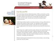 Tablet Screenshot of centraloregonvets.com